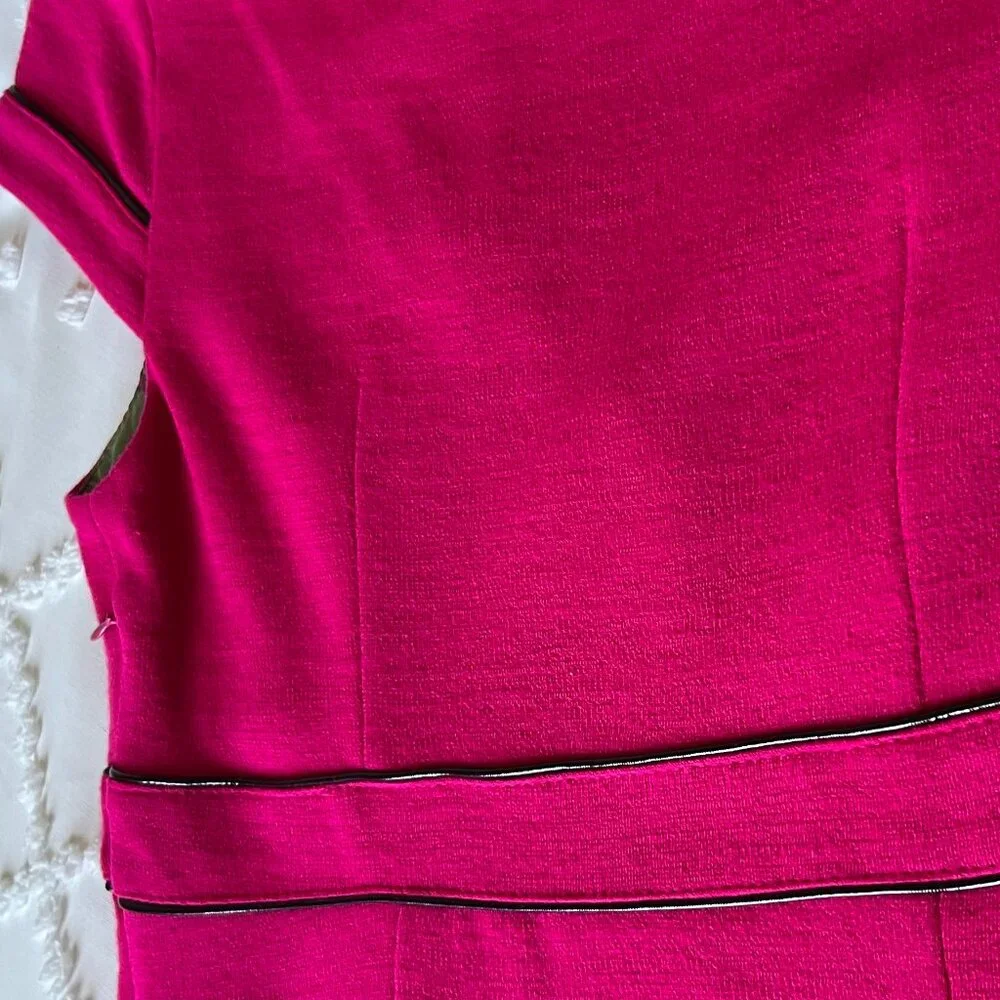Alberto Makali Fuchsia Cap Sleeve Dress SIZE 8 - Picture 9 of 13